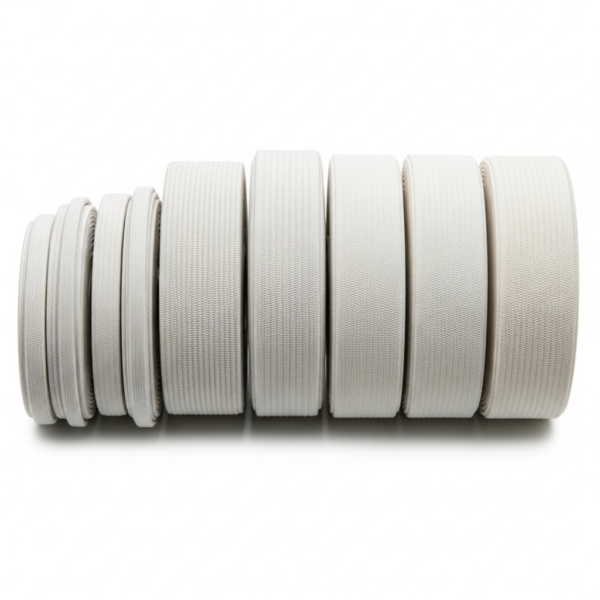 Chun dẹt - loại cơ bản, nhiều bản rộng (Flat Elastic Band)