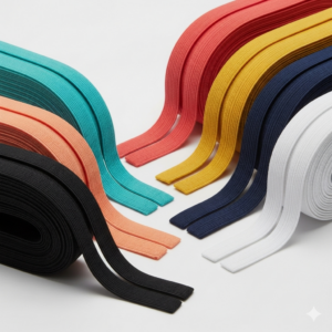 Chun kẹp - may liền mép vải, tiết kiệm thời gian (Fold Over Elastic - FOE)