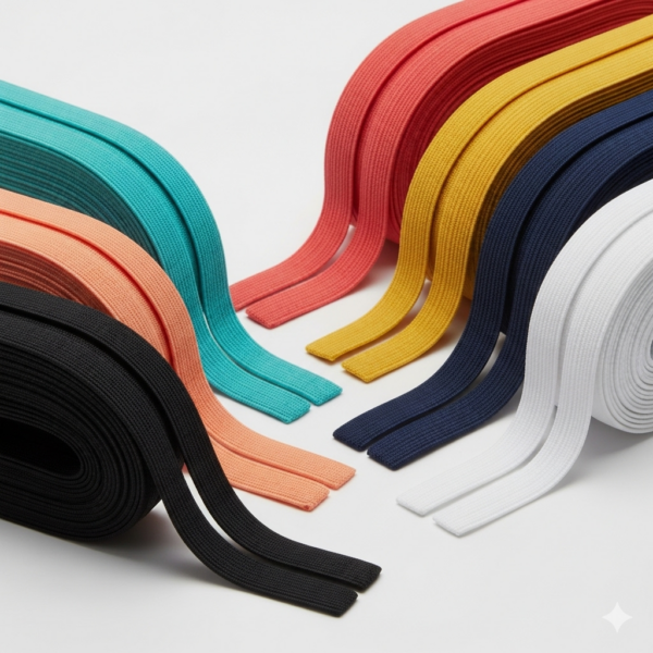 Chun kẹp - may liền mép vải, tiết kiệm thời gian (Fold Over Elastic - FOE)
