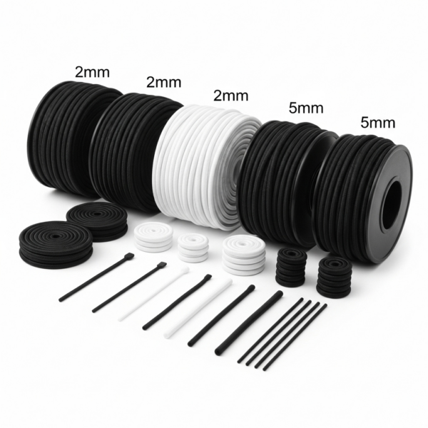 Chun tròn - làm dây buộc, khẩu trang, mũ (Round Elastic Cord)