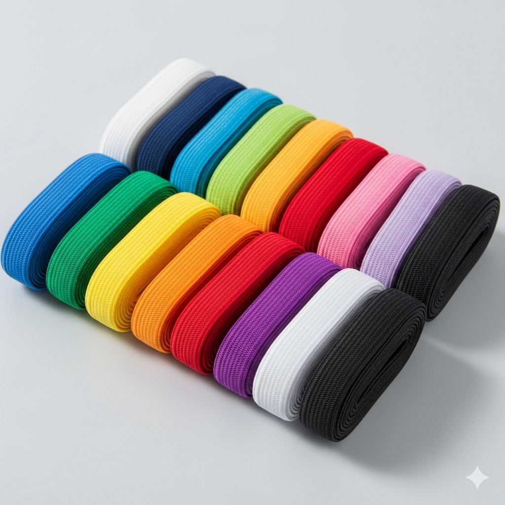 Dây thun bản nhỏ - May viền, may bo gấu (Narrow Elastic Tape)