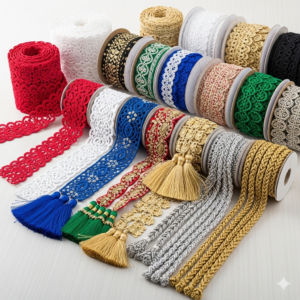 Dây trang trí - Dây ren, dây tua rua (Decorative Trim Cord)