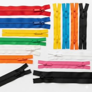 Khóa kéo nhựa - may áo mưa, ba lô, áo khoác thể thao (Plastic Molded Zipper)