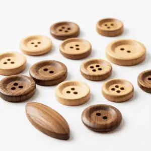 Khuy gỗ - may áo len, cardigan, đồ thủ công (Wooden Button)