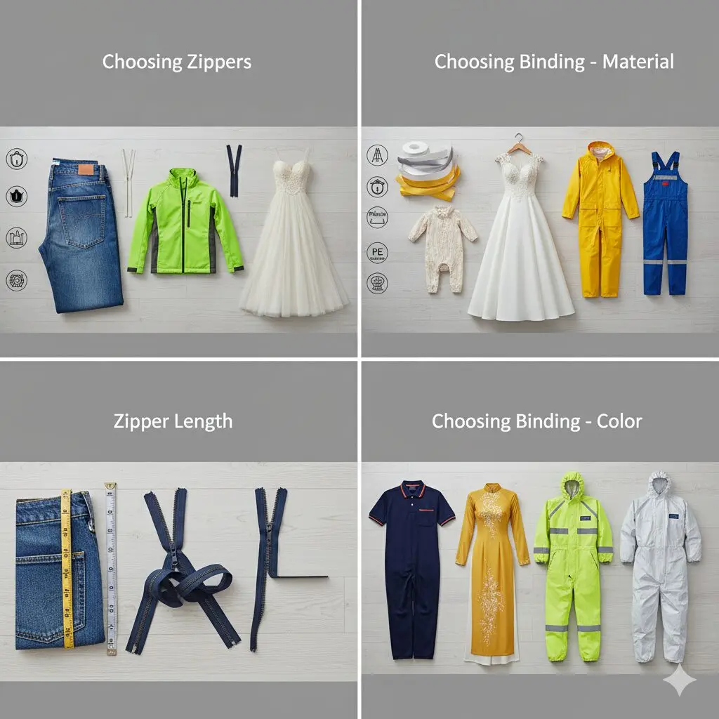 cách chọn dây kéo khóa kéo dây viền