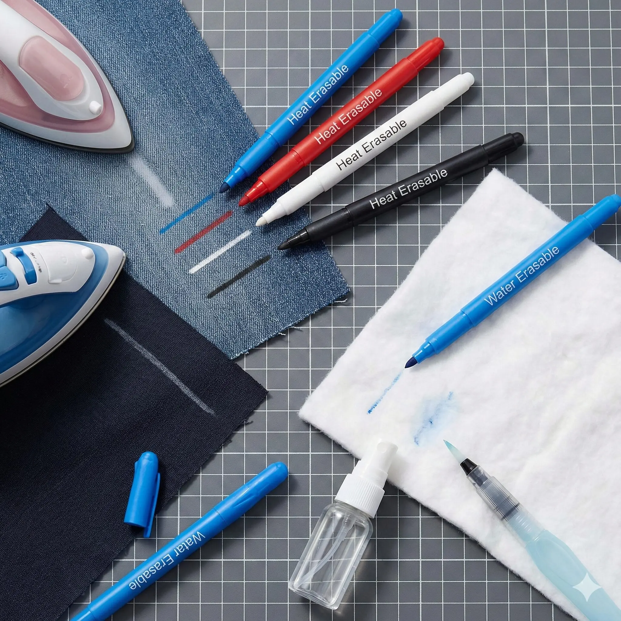 Bút bay màu: Vẽ rập, bay màu khi gặp nhiệt/nước.