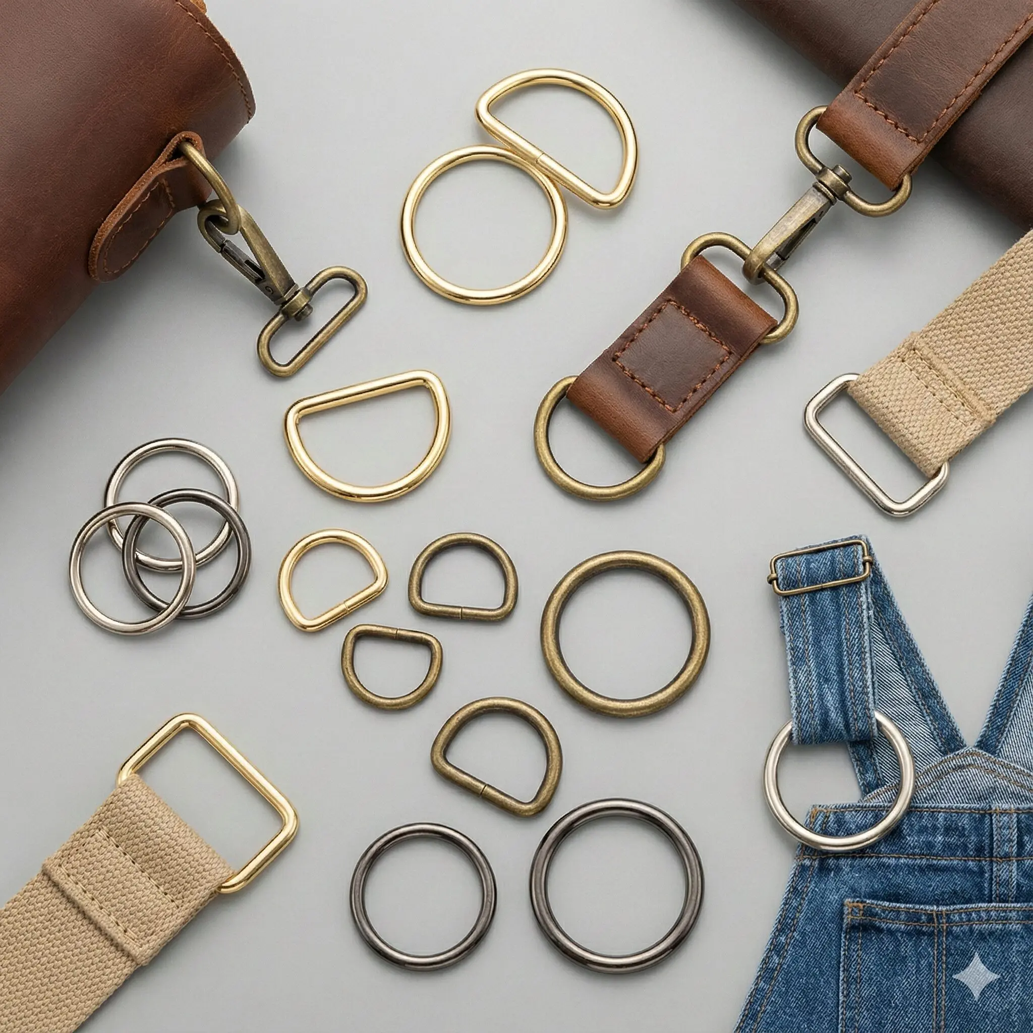 Khoen D, Khoen Vuông, Khoen Tròn (Metal Rings)